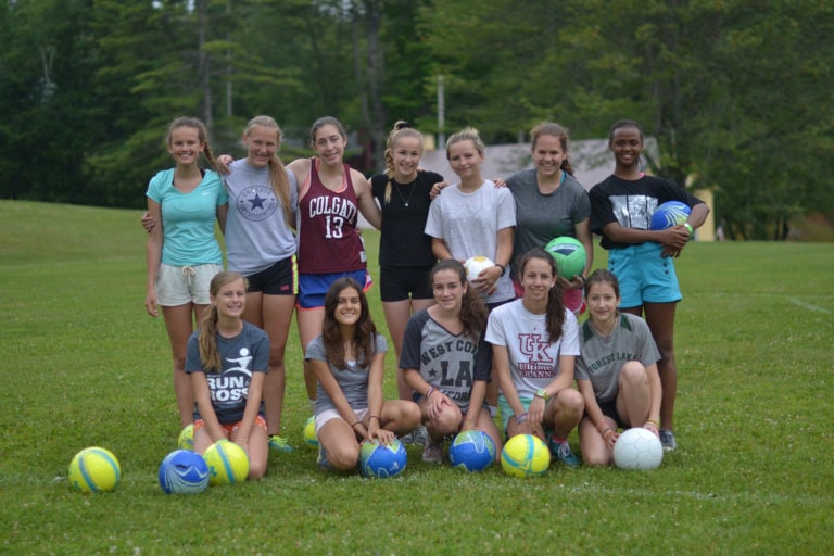 soccer team posing