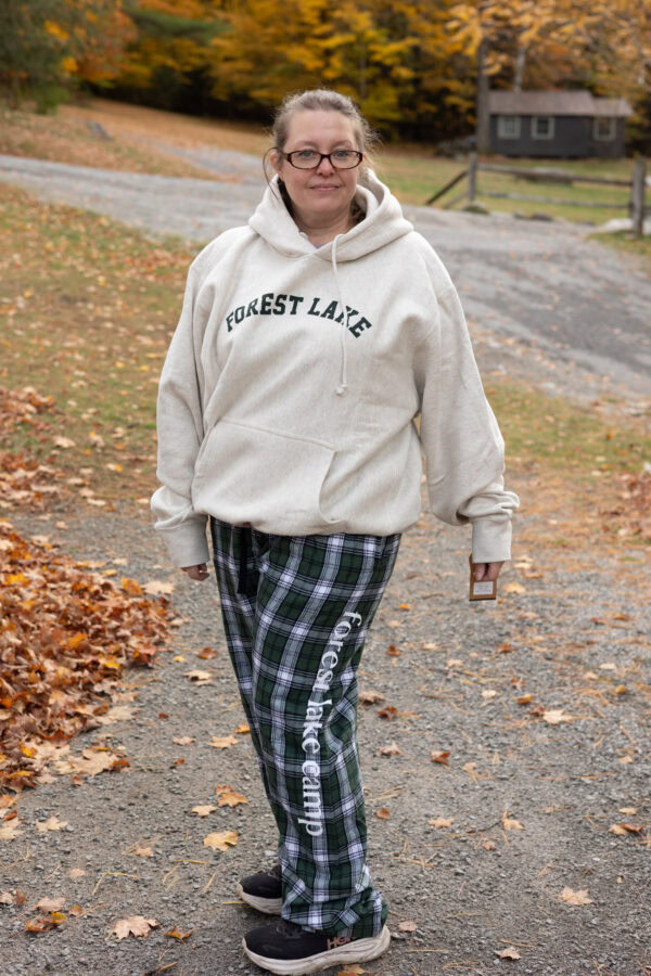 Green & White Flannel Pants