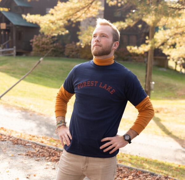 Navy Blue "Forest Lake" Tee Shirt